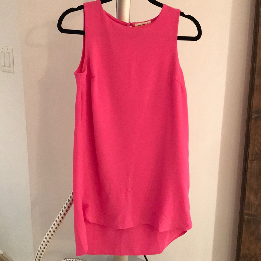 Hot pink high low dress